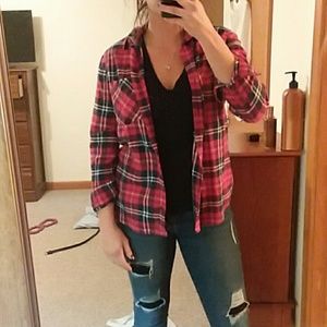 Forever 21 plaid button down shirt